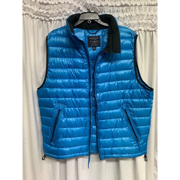 American Eagle Outfitters Men’s Orange Puffer Vest Size XL–Lightweight Outerwear - Picture 2 of 5